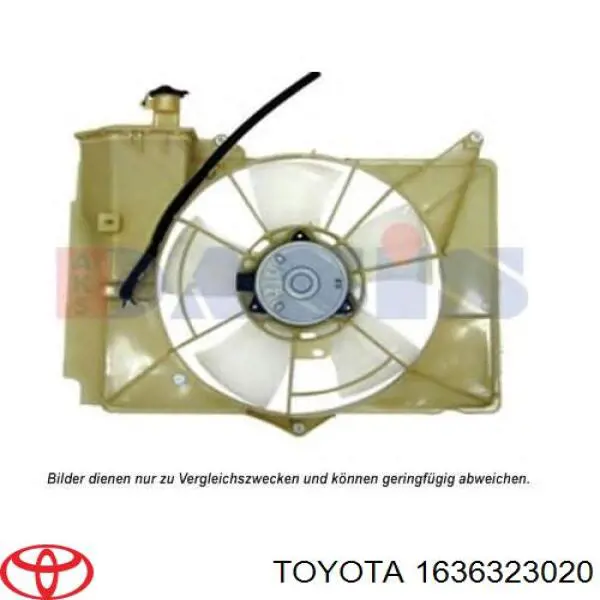 Silniczek wentylatora chłodzenia Toyota 1636323020 cena, od 52,97 USD