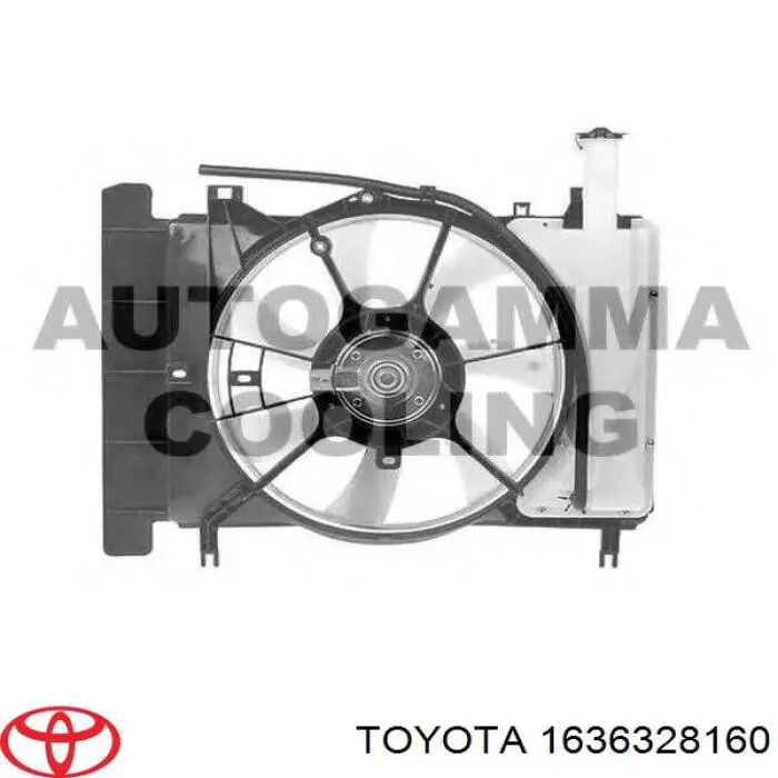Silniczek wentylatora układu chłodzenia lewy Toyota 1636328160 cena, od 80,02 USD