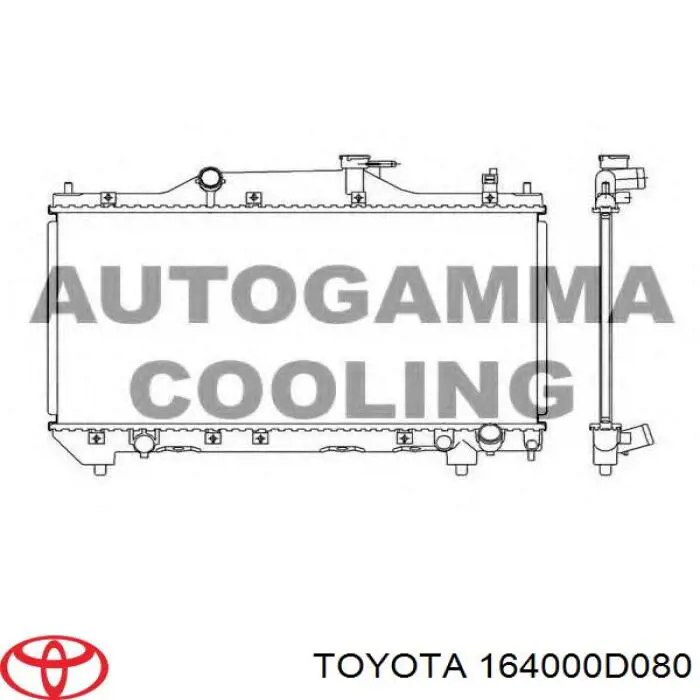Do koszyka 164000D080 Toyota Chłodnica silnika