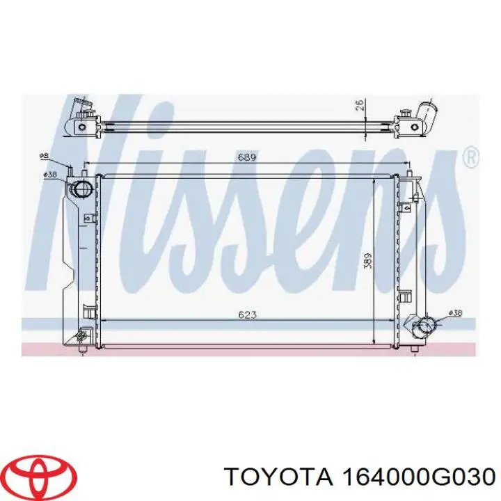 Chłodnica silnika Toyota 164000G030 cena, od 104,32 USD