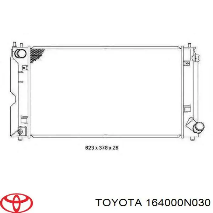 Do koszyka 164000N030 Toyota Chłodnica silnika