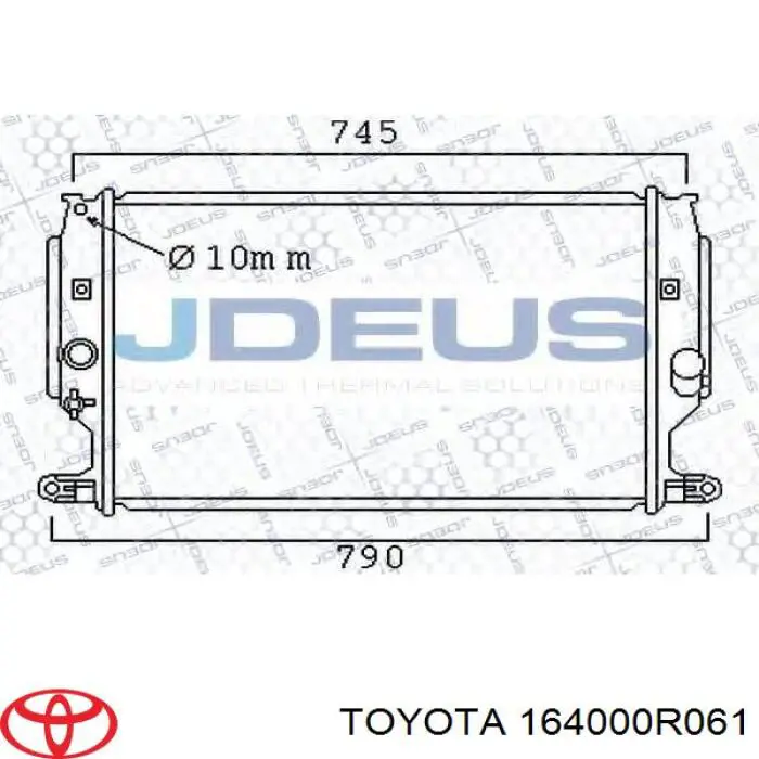 Do koszyka 164000R061 Toyota Chłodnica silnika
