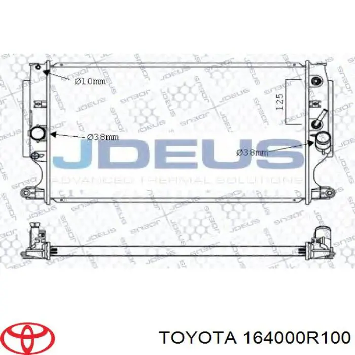Chłodnica silnika 164000R070 Toyota