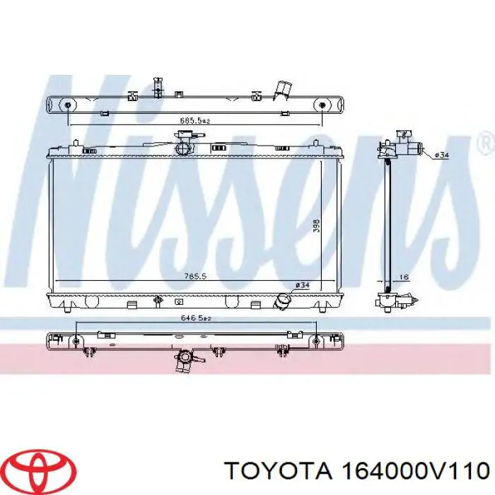  Toyota 164000V110