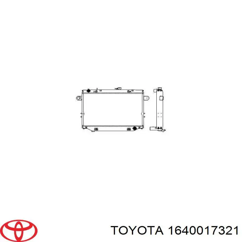 1640017321 Toyota Chłodnica silnika