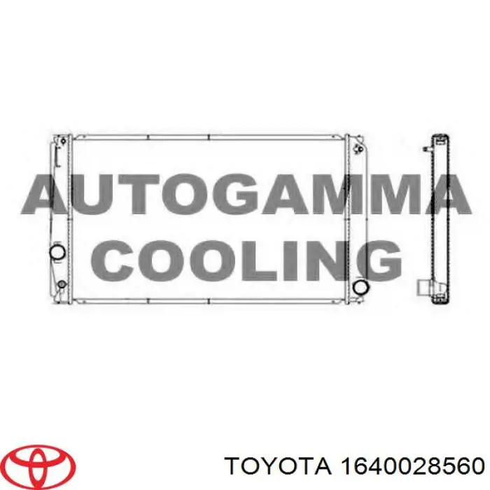 Do koszyka 1640028560 Toyota Chłodnica silnika