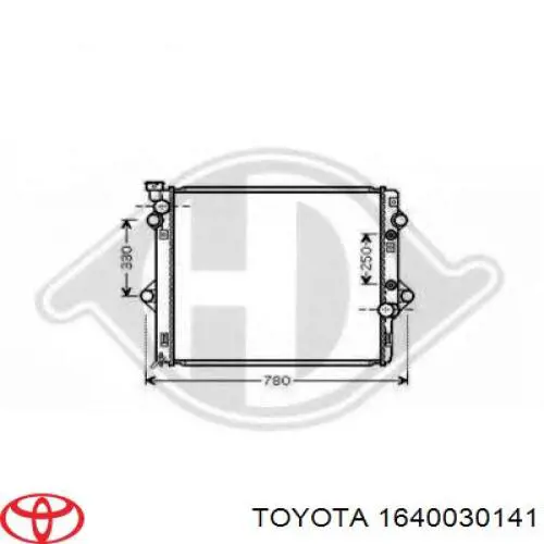 1640067210 Toyota Chłodnica silnika