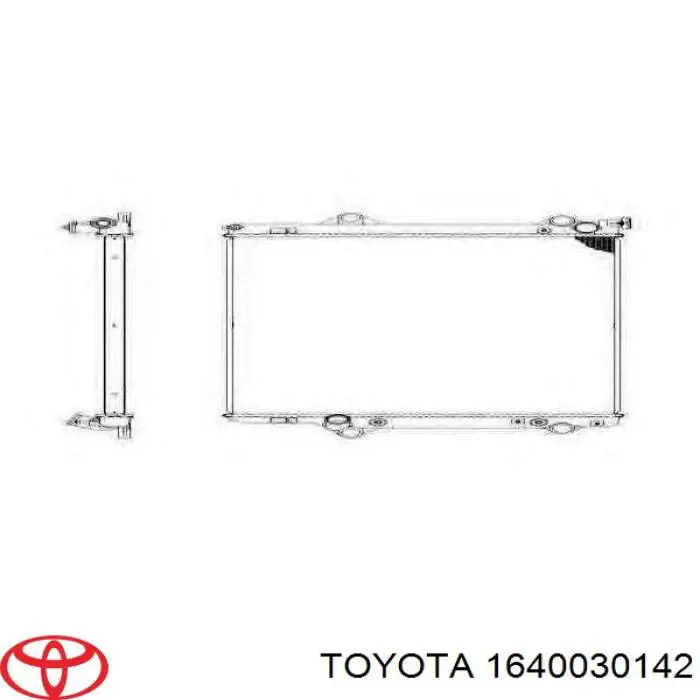 Chłodnica silnika Toyota 1640030142 cena, od 231,55 USD