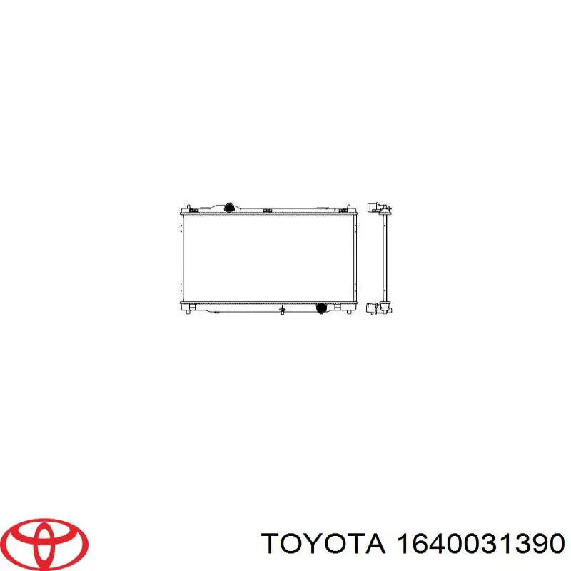 Chłodnica silnika Toyota 1640031390 cena, od 226,34 USD