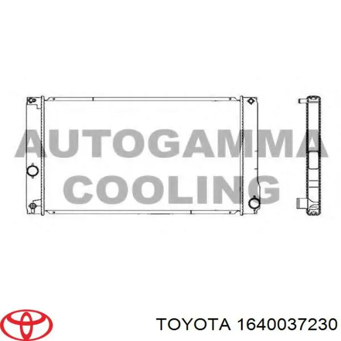 1640037230 Toyota Chłodnica silnika