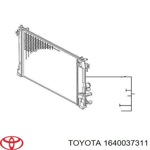 1640037311 Toyota Chłodnica silnika