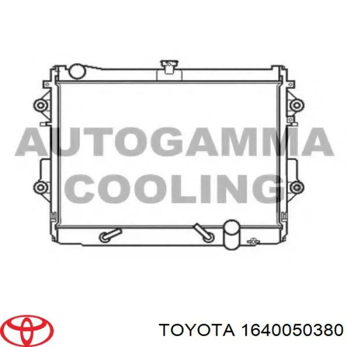 Chłodnica silnika Toyota 1640050380 cena, od 404,36 USD