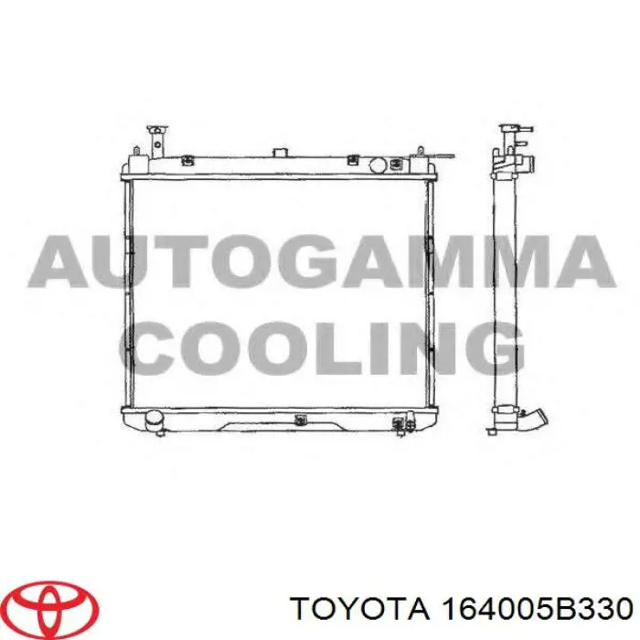 Chłodnica silnika Toyota 164005B330 cena, od 189,37 USD