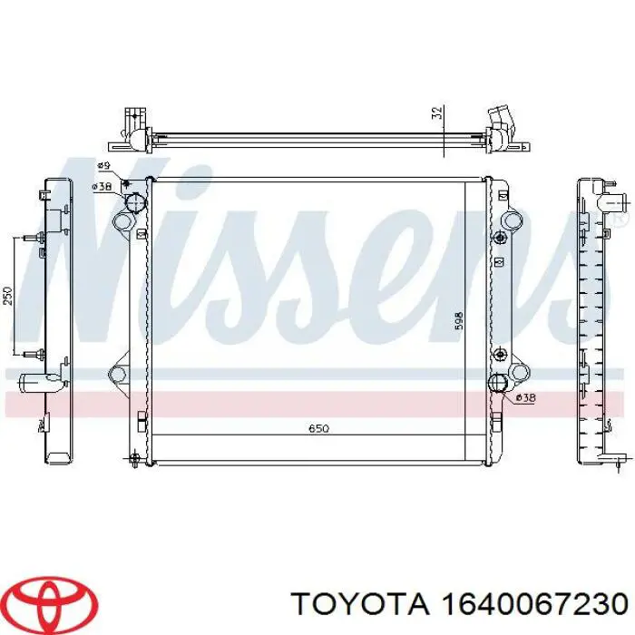 1640067230 Toyota Chłodnica silnika