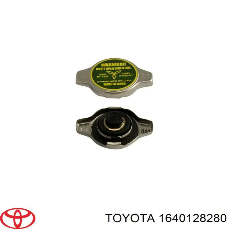 Do koszyka 1640128280 Toyota Pokrywa (korek) chłodnicy