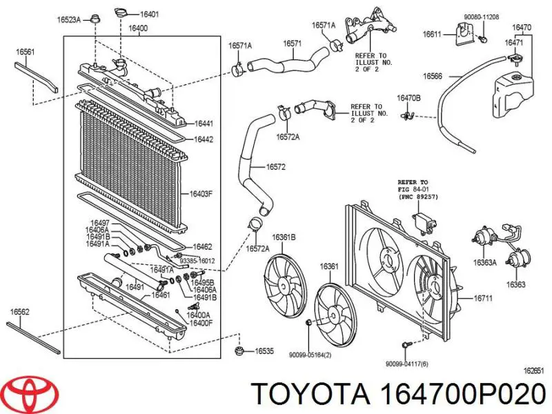 Zbiorniczek wyrównawczy układu chłodzenia Toyota 164700P020 cena, od 18,86 USD