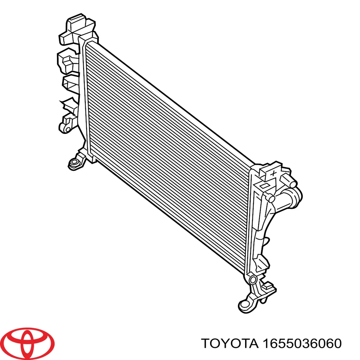 Chłodnica intercoolera Toyota 1655036060 cena, od 186,48 USD