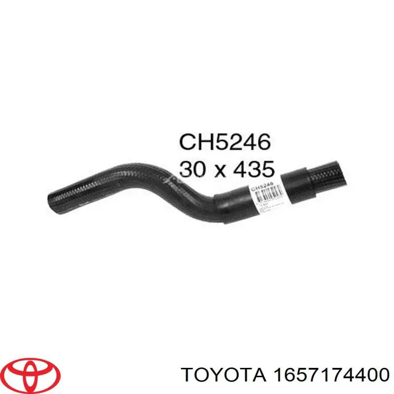 Do koszyka Przewód (króciec) chłodnicy górny Toyota RAV4 I XA