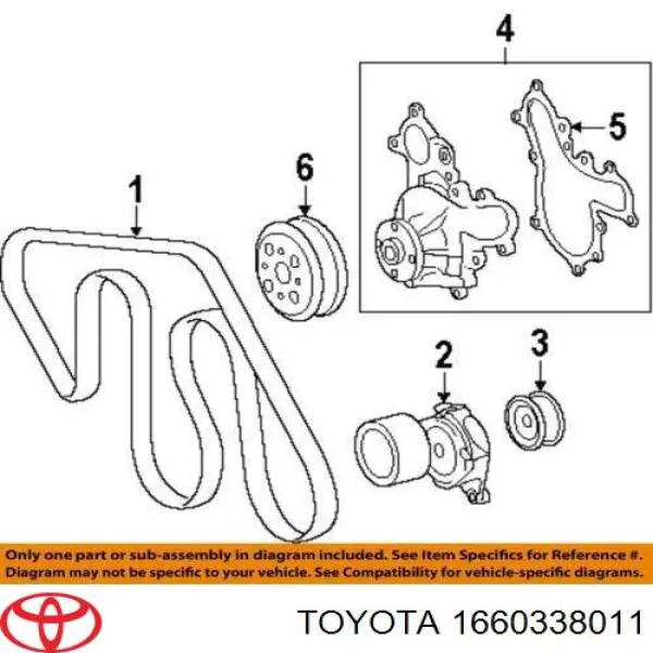 Rolka prowadząca, kierunkowa paska napędowego Toyota 1660338011 cena, od 42,63 USD