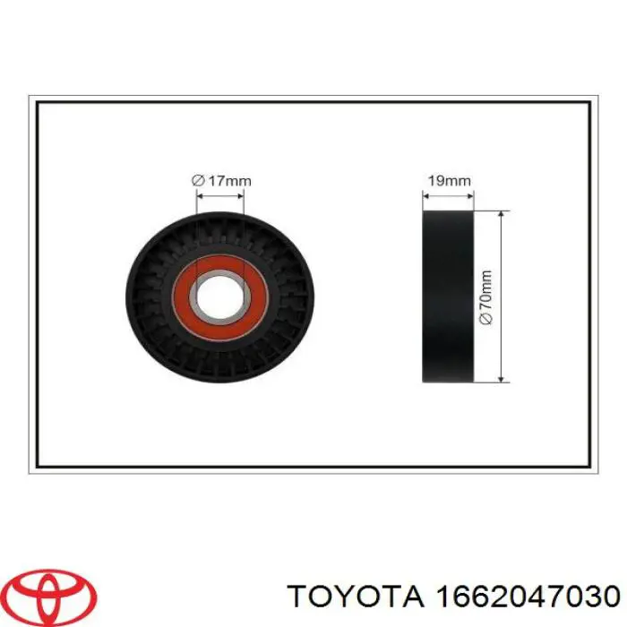 1662047030 Toyota Napinacz paska napędowego