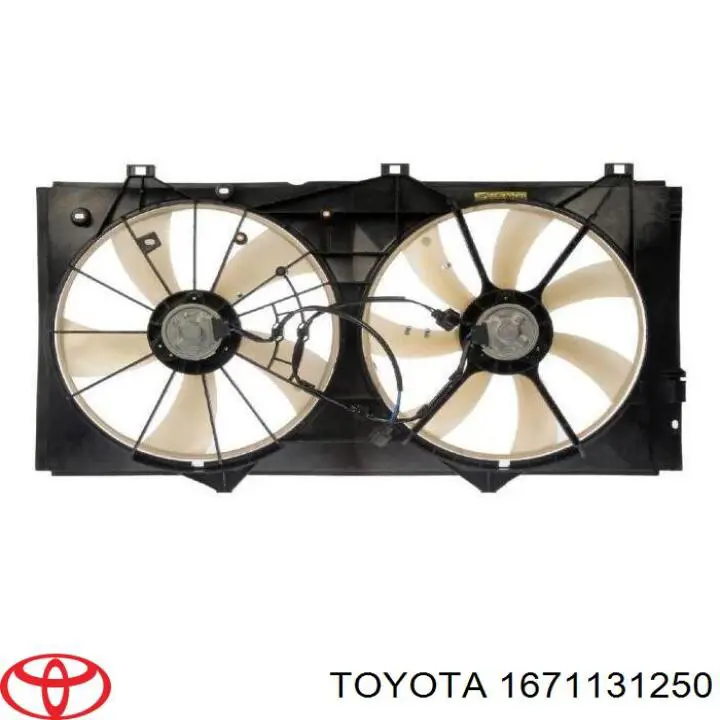 Dyfuzor chłodnicy Toyota 1671131250 cena, od 151,85 USD