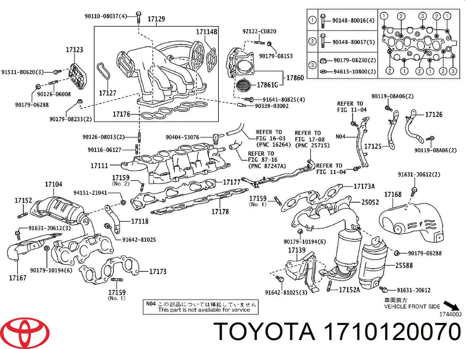 Kolektor ssący Lexus RX 300/330/350/400H SUV (U3) (2003 - 2008) cena, od 1745,34 USD