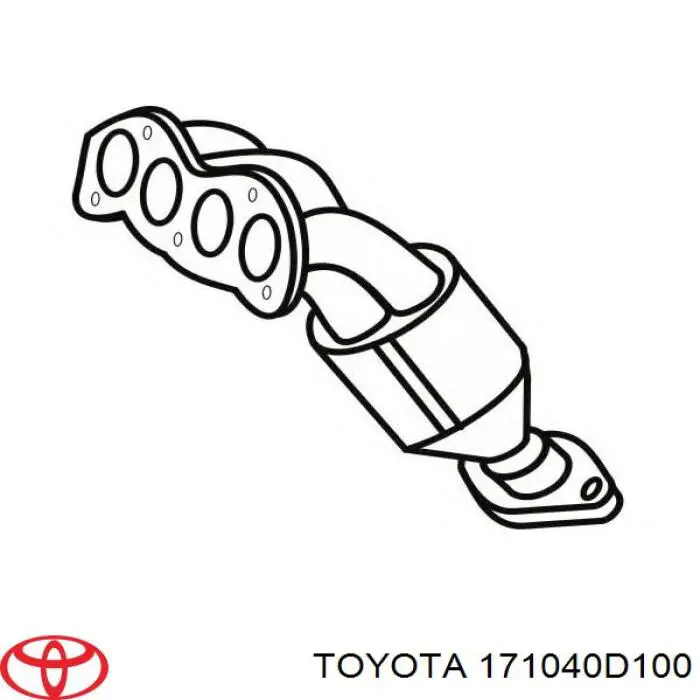 Konwerter-katalizator 171040D101 Toyota