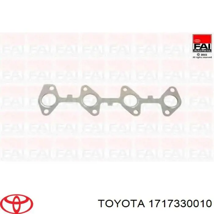 Do koszyka 1717330010 Toyota Uszczelka kolektora wydechowego