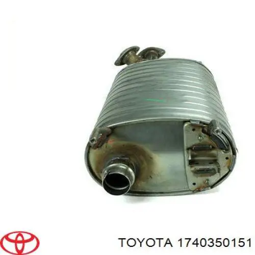 Tłumik, środkowa część Toyota 1740350151 cena, od 227,12 USD