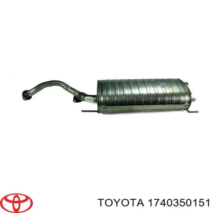 Do koszyka 1740350151 Toyota Tłumik, środkowa część