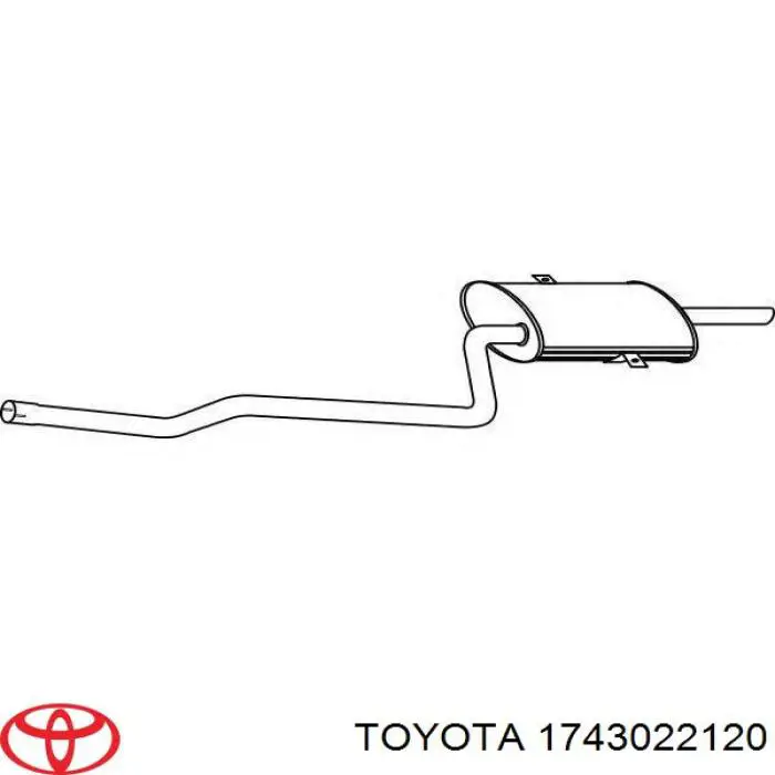 Do koszyka 1743022120 Toyota Konwerter-katalizator
