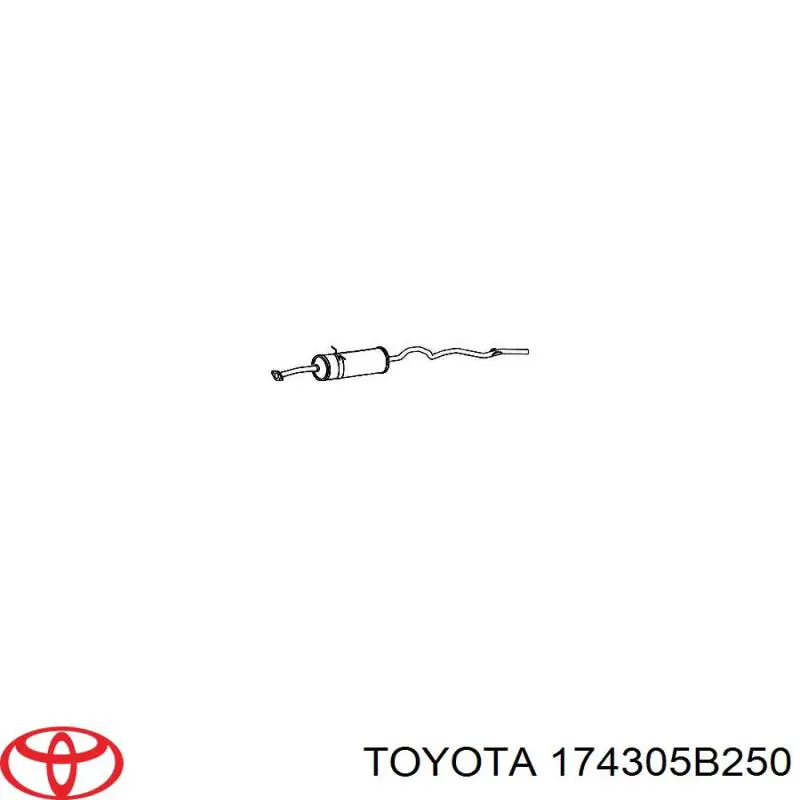Tłumik, tylna część Toyota 174305B250 cena, od 1278,20 USD