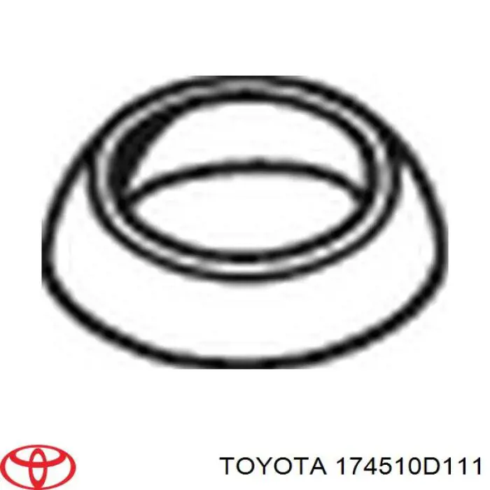 174510D111 Toyota Uszczelka tłumika montażowa