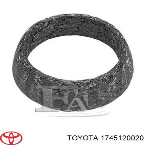 Do koszyka 1745120020 Toyota Pierścień kolektora wydechowego