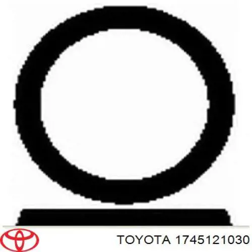 Do koszyka 1745121030 Toyota Uszczelka rury odbiornika tłumika