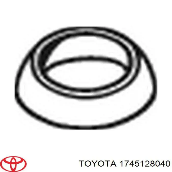 1745128040 Toyota pierścień kolektora wydechowego