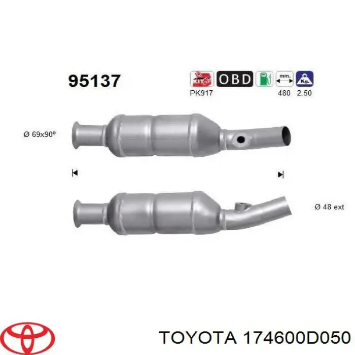 Do koszyka Tłumik, tylna część Mitsubishi Outlander II XL CWW