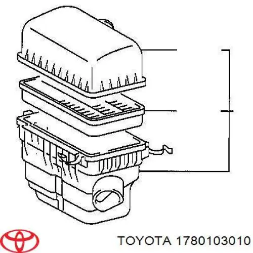 Filtr powietrza Toyota 1780103010 cena, od 10,86 USD