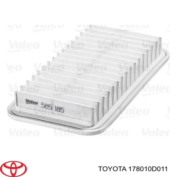 Do koszyka 178010D011 Toyota Filtr powietrza
