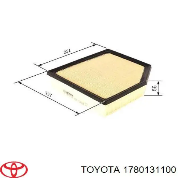 Filtr powietrza Toyota 1780131100 cena, od 13,11 USD