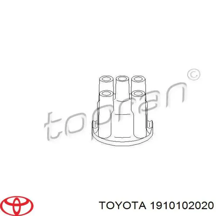 Do koszyka 1910102020 Toyota Kopułka rozdzielacza zapłonu