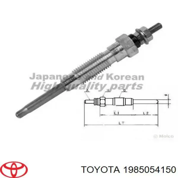 Świeca żarowa 1985054150 Toyota