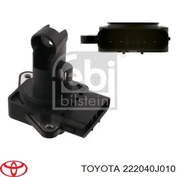 Czujnik przepływu powietrza, przepływomierz powietrza M.A.F. Toyota 222040J010