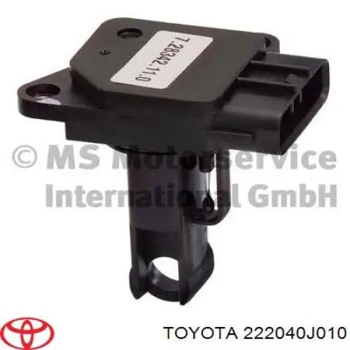 222040J010 Toyota Czujnik przepływu powietrza, przepływomierz powietrza M.A.F.