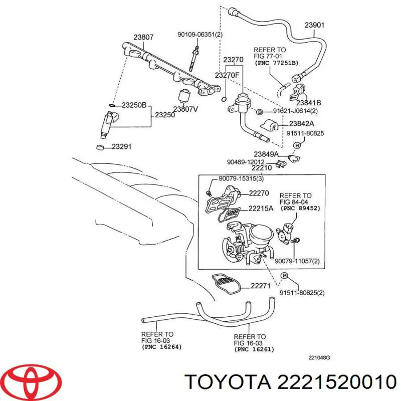 Uszczelka zaworu (regulatora) biegu jałowego Toyota 2221520010 cena, od 7,16 USD