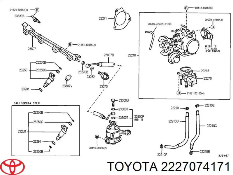 Regulator biegu jałowego Toyota RAV4 I SUV (XA) (1994 - 2000) cena, od 303,06 USD