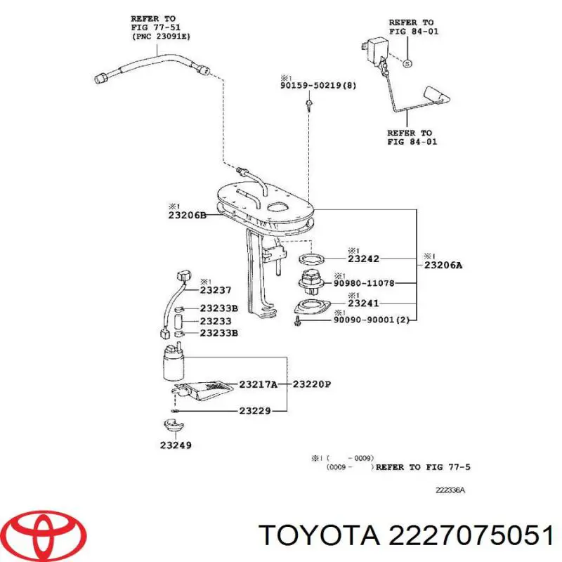 Do koszyka 2227075051 Toyota Regulator biegu jałowego