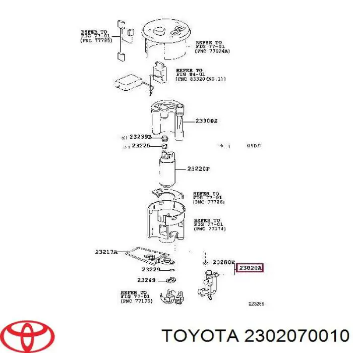 Regulator ciśnienia paliwa w listwie paliwowej Lexus RX 300 SUV (MCU1) (1998 - 2003) cena, od 262,98 USD