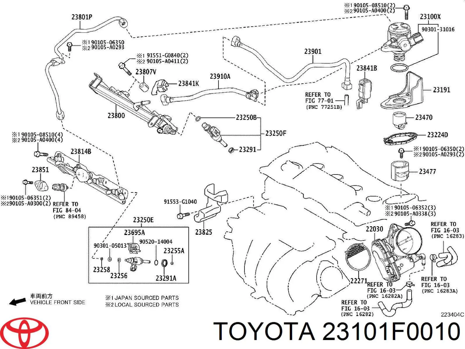 Pompa wtryskowa wysokiego ciśnienia Toyota 23101F0010 cena, od 70,59 USD