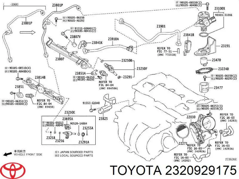 Wtryskiwacz paliwa Toyota 2320929175 cena, od 23,53 USD